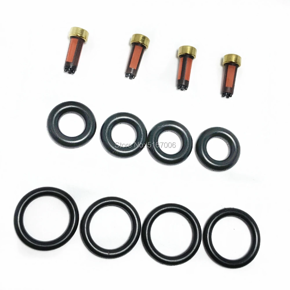 4Sets Fuel Injector Repair Kits for BMW 318i 318is 318ti Z3 1.9L 1.8L Auto Parts 0280150501 13641247196 diesel injector tube fuel injector cleaner fuel injector removal tool injector washer shims repair kit gasket