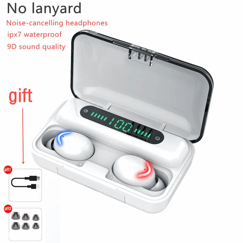 

bluetooth headphones wireless waterproof touch headset noise reduction stereo in-ear microphone sports wireless headset