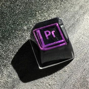 

Pr Purple No Backlight Resin Keycaps For Cherry Mx Switch Mechanical Gaming Keyboard DIY Decoration Key Cap Replacement SA R1