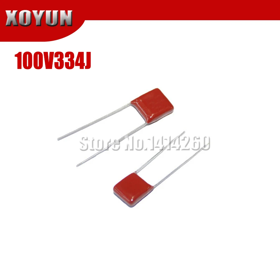 10 шт./лот 100V334J 330 НФ шаг 7 5 мм 334J 100 в CBB полипропиленовый пленочный конденсатор |