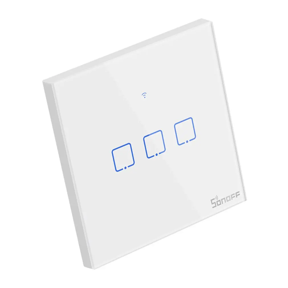 T0/T1/T2/T3 штепсельная вилка британского стандарта TX Wifi сенсорный настенный выключатель света Беспроводной переключатель умный дом пульт дистанционного управления 1/2/3 голоса/APP пульт дистанционного управления Управление с Alexa Google