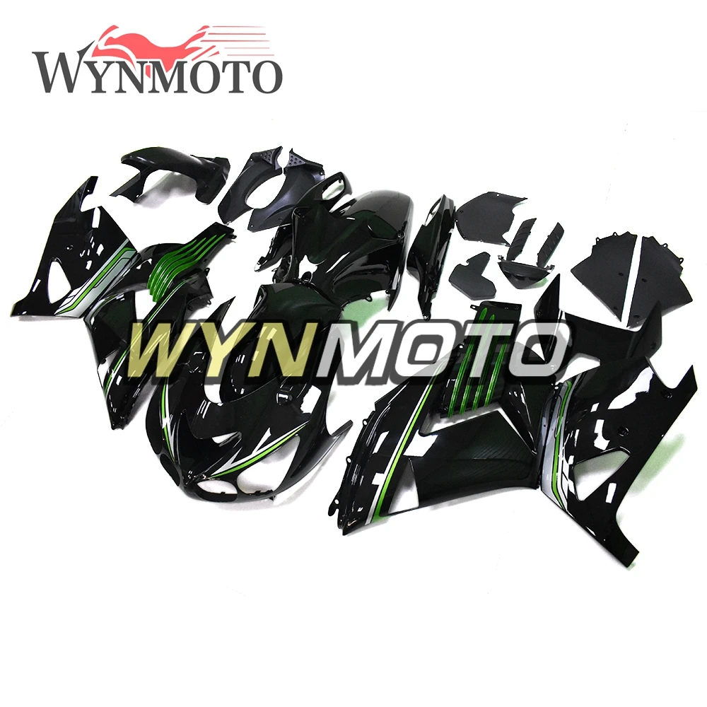 

Complete Fairings For Kawasaki ZX-14R 2006 07 08 09 10 2011 ZZ-R1400 06 07 08 09 10 11 Year 2016 Green and Gloss Black Covers