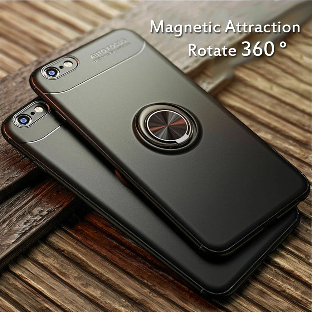 Кольцевой чехол для Iphone 11 Pro Max 360 ° кольцевой держатель с подставкой магнитный