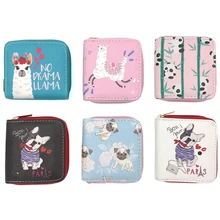 Милые короткие кошельки с героями мультфильмов; милые кошельки на молнии для девочек; Держатели Для монет; женские кошельки для денег из искусственной кожи