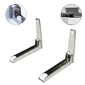 

Heavy Duty Folding Shelf Brackets Support Frame Steel Foldable Stretch Shelf Rack Microwave Oven Wall Mount Bracket Y4QC