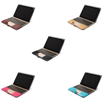 

Laptop Leather Case For Macbook 12" A1534 Professional Protective Shell Cover 2015 2016 2017