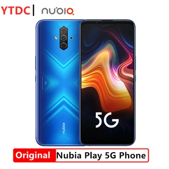 

Original Nubia Play 5G Smart Phone 5100mAH Big Battert 6.65'' AMOLED Screen Main 48.0MP Quad Cameras 30W PD Quick Charger Phone