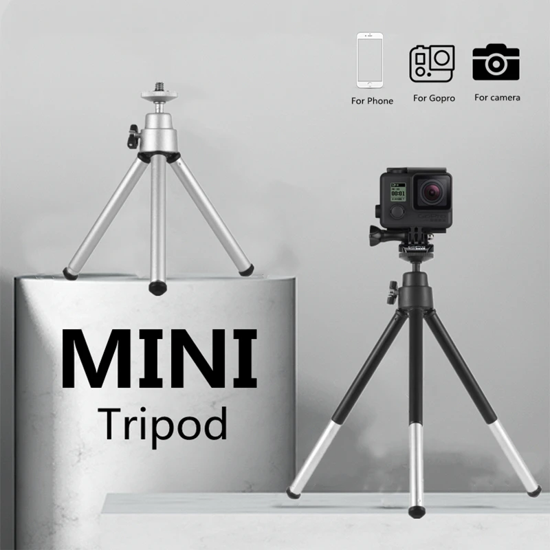 Roreta Mini Tripod for iPhone Samsung Xiaomi Huawei Mobile Phone Smartphone Tripod for Gopro 9 8 7 Camera - ANKUX Tech Co., Ltd