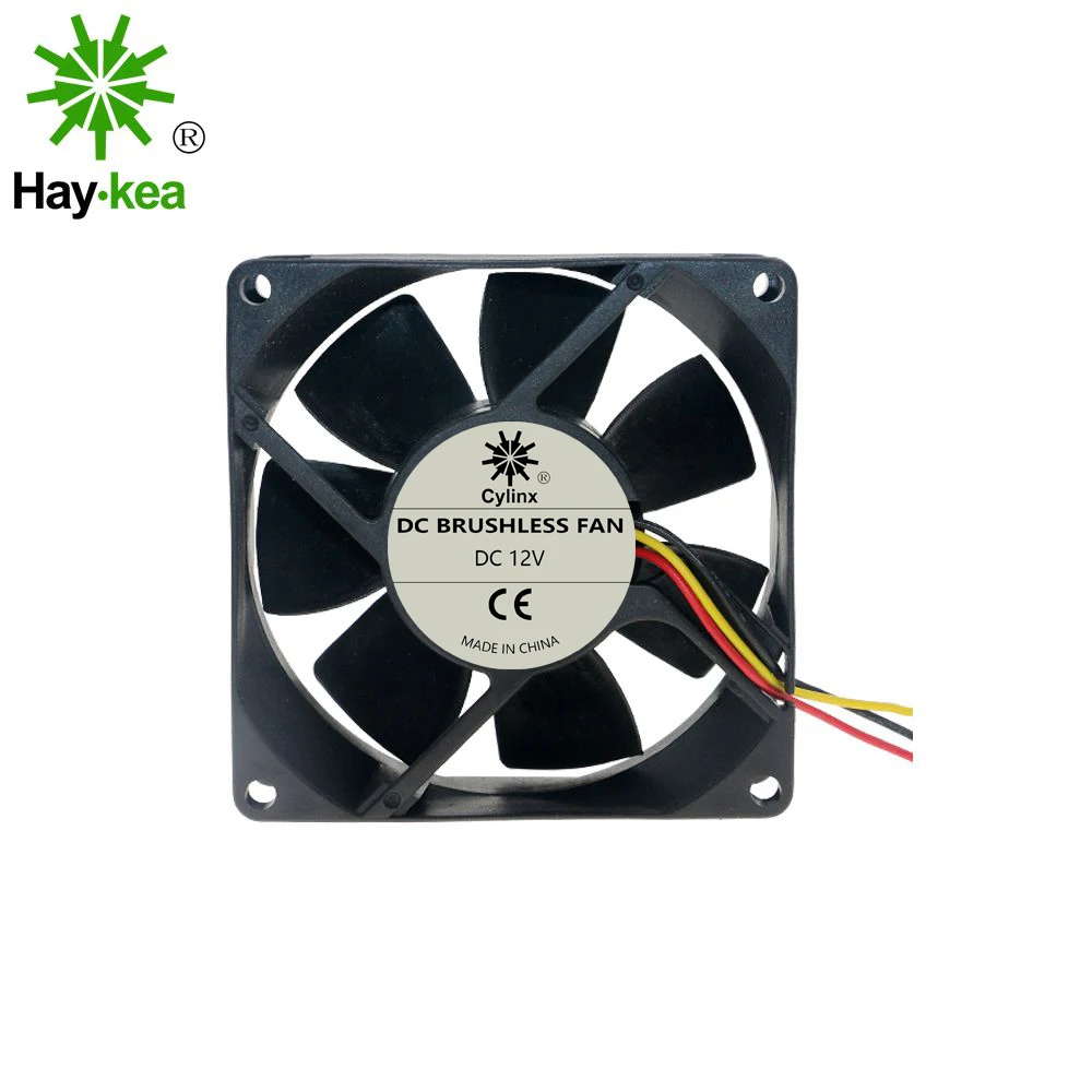 Quiet 3 Pin 8025 Cooling fan DC12V 8cm 80mm 80x80x25mm Computer PC CPU Silent Cooling Case 4