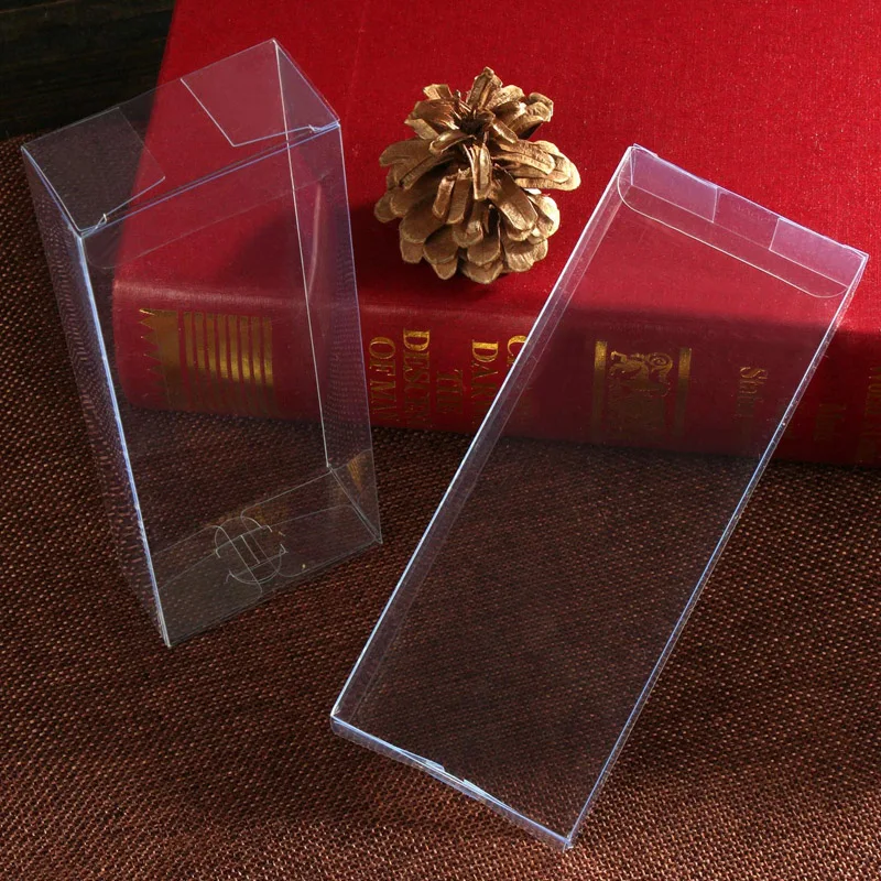 10 шт. пластиковые ПВХ коробки упаковки для giftchocolatecandycosmeticcakecrafts дисплей посылка прозрачные коробки подарки/Шоколад/Конфеты/