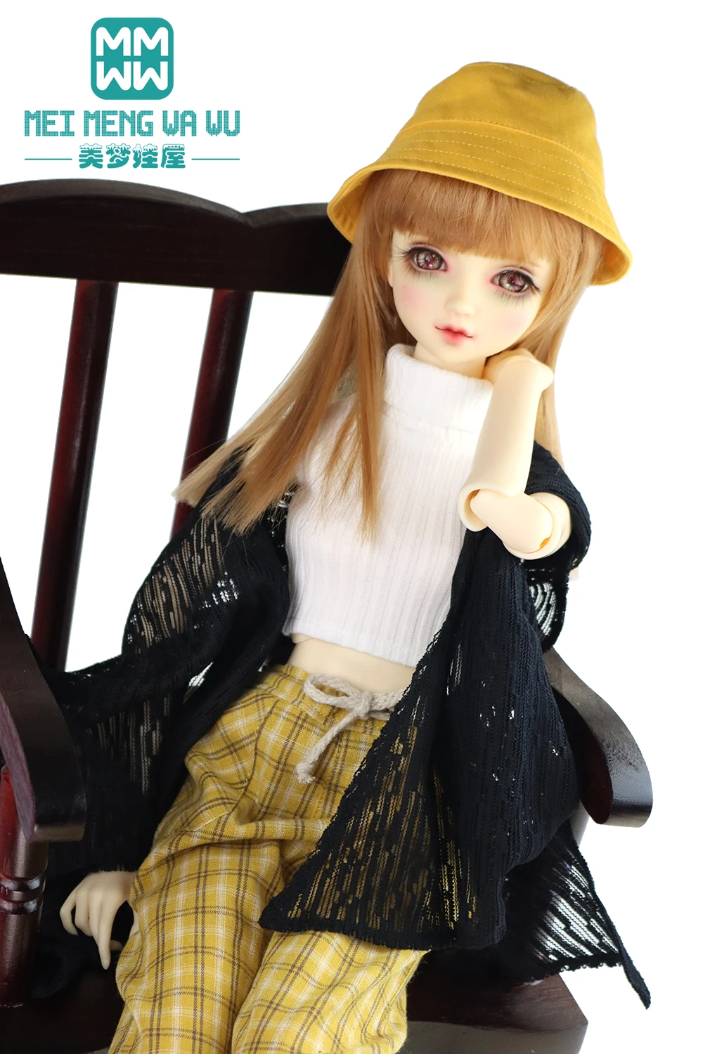 

Аксессуары для шарнирных кукол, Одежда для кукол 58-60 см, 1/3 SD, ASDolls, игрушки, шарнирные куклы, повседневные штаны в клетку, серый, желтый, синий