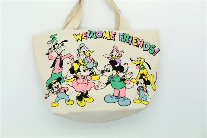 Женская Холщовая Сумка disney, большая вместительность, новинка, Дональд Дак, мама, сумка, холщовая, водонепроницаемая, модная, сумка через плечо, дорожная