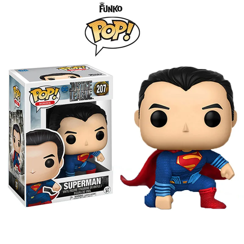 Funko Pop Justice League Бэтмен против Супермена Dawn of Justice Фильм Виниловые экшн и Игрушечные Фигурки Коллекционная модель игрушки для детей