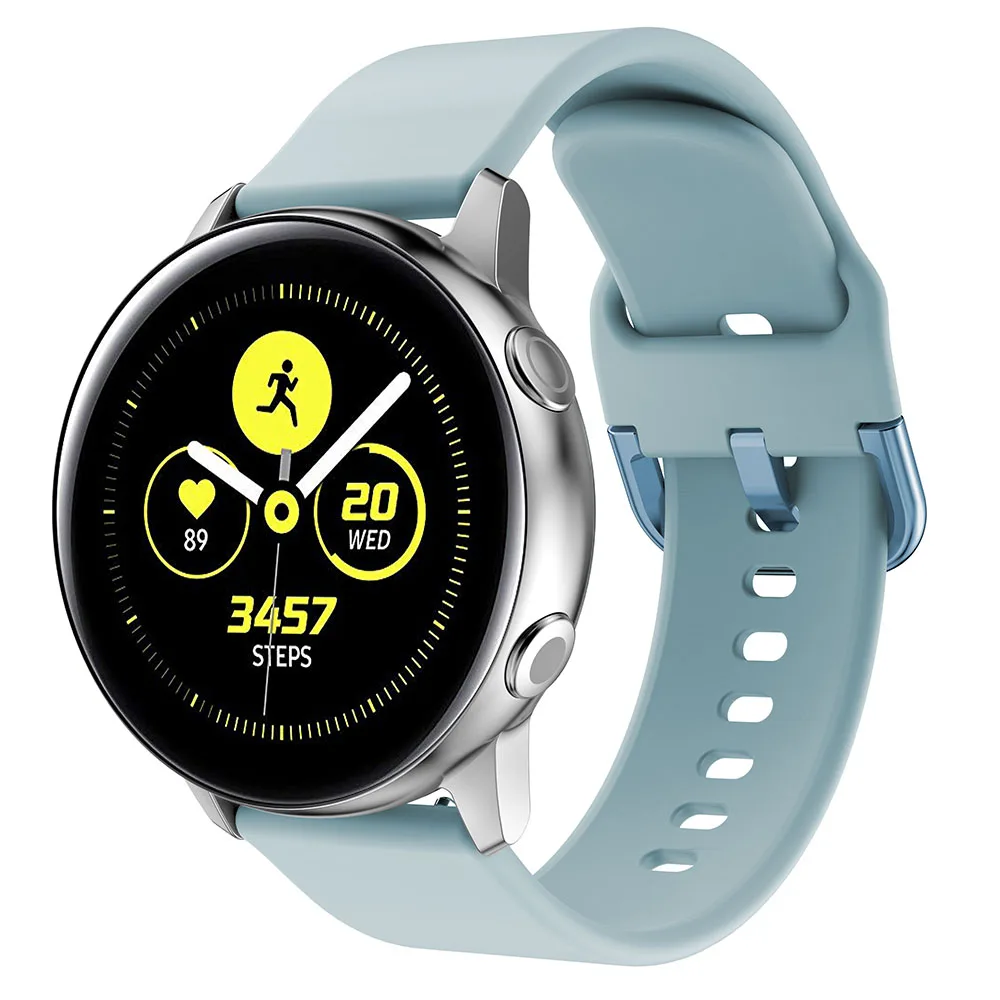 Силиконовые ремешки для часов для samsung galaxy Watch Active 2 40 мм 44 мм браслет умный ремешок для спортивных часов для galaxy Active watch ремешок