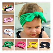 Европейская и американская детская лента для волос, эластичная тканевая повязка на голову с кроличьими ушами, детский головной убор, Детская резинка для волос, AliExpress, лидер продаж