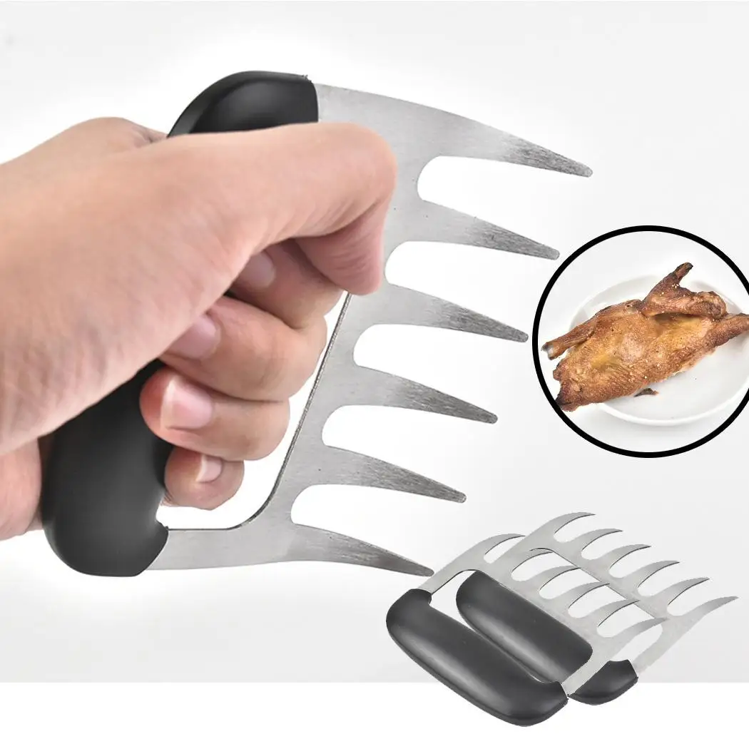 

Meat Claws Stainless Steel Pulled Pork As Picture Shredding 2 x Tool BBQ Tool 1 x 145G Kitchen,