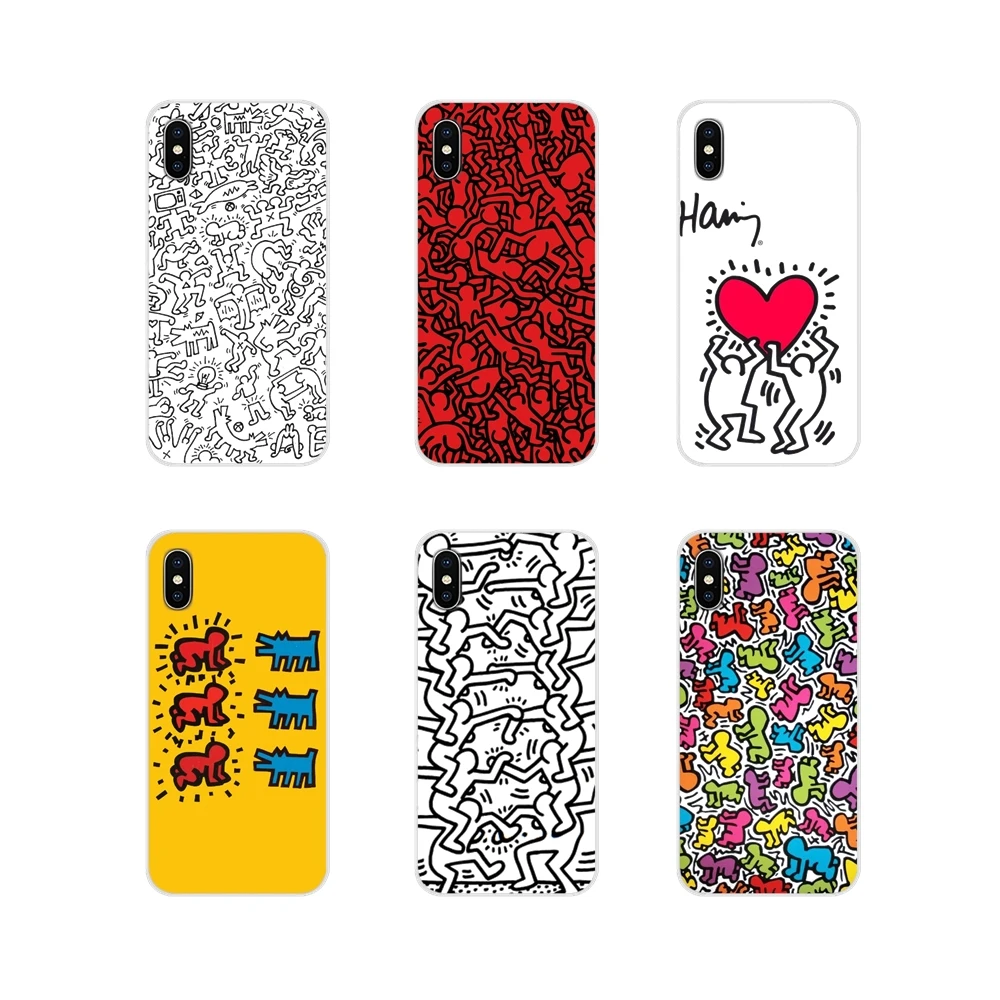 

Accessories Phone Shell Covers For Samsung A10 A30 A40 A50 A60 A70 Galaxy S2 Note 2 3 Grand Core Prime Keith Haring art