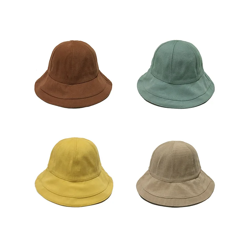 

CHIC New Style Solid Color Versatile Macarons Bucket Hat Women's Korean-style Casual High Quality Cotton Bucket Hat Topee