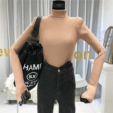*#Best Price 2019 Winter Turtleneck Sweater Women Basic Solid High Street Knit Sweater Female White Black Fall Winter 2019 New Items *#Best Price 2019 Winter Turtleneck Sweater Women Basic Solid High Street Knit Sweater Female White Black Fall Winter 2019 New Items