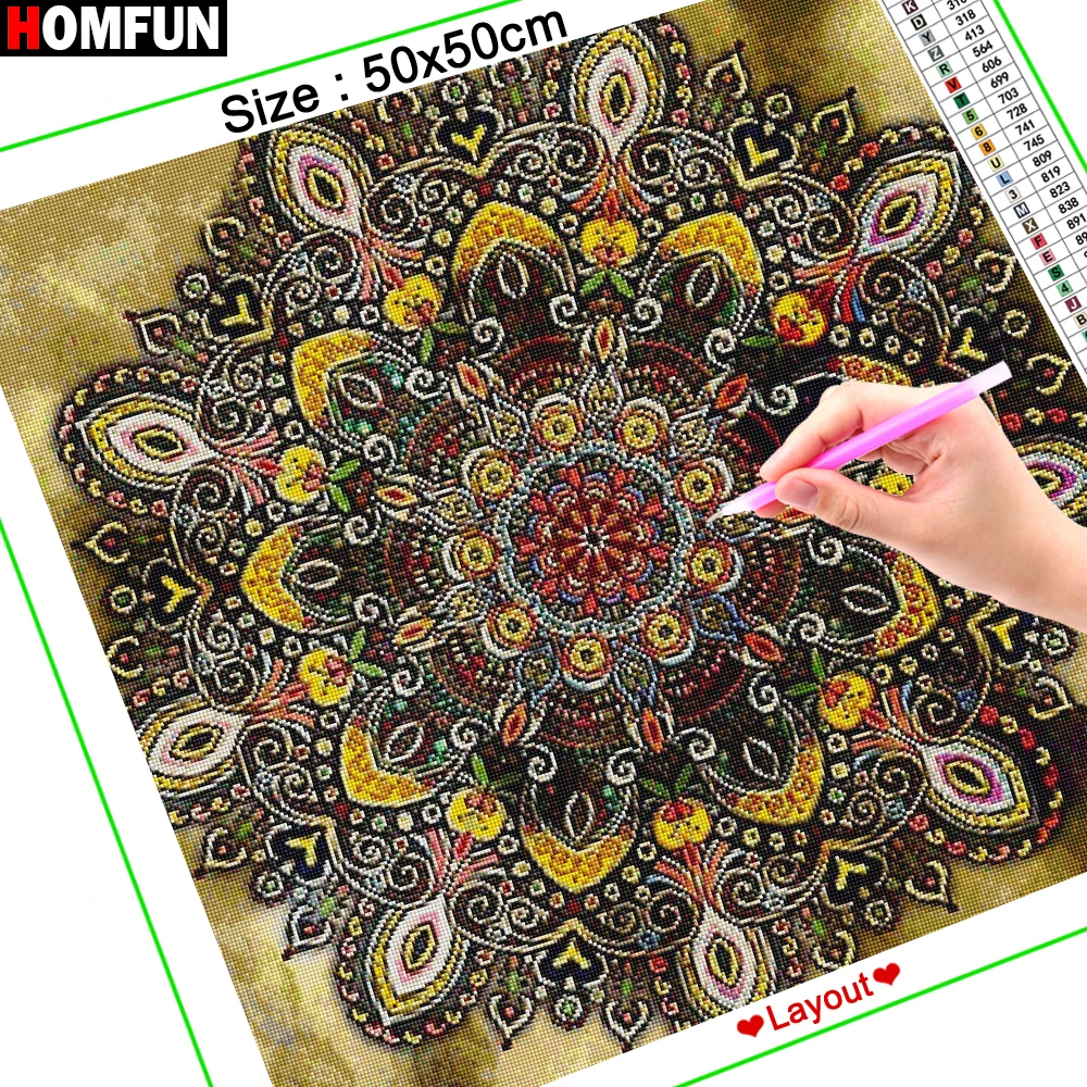 HOMFUN 5D Diamond Painting Home Decor