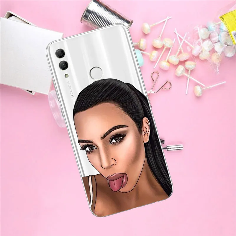 Kimoji денег для девочек huawei Honor 10 9 8 8X 8C 7A 7C 7X7 6X 6A 20 Pro V20 20i Lite чехол для телефона чехол Funda Coque Etui Капа подарок