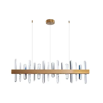 

K9 Crystal Luxury LED Chandelier Lighting For Living Room Restaurant Bar Chandeliers 30W 40W Gold Postmodern Art Hanging Lamp