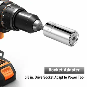 

Universal Ratchet Sleeve Electric Drill 7-19mm Rod Key Magic Handle Chrome Steel Multifunctional Electric Drill Conversion Head