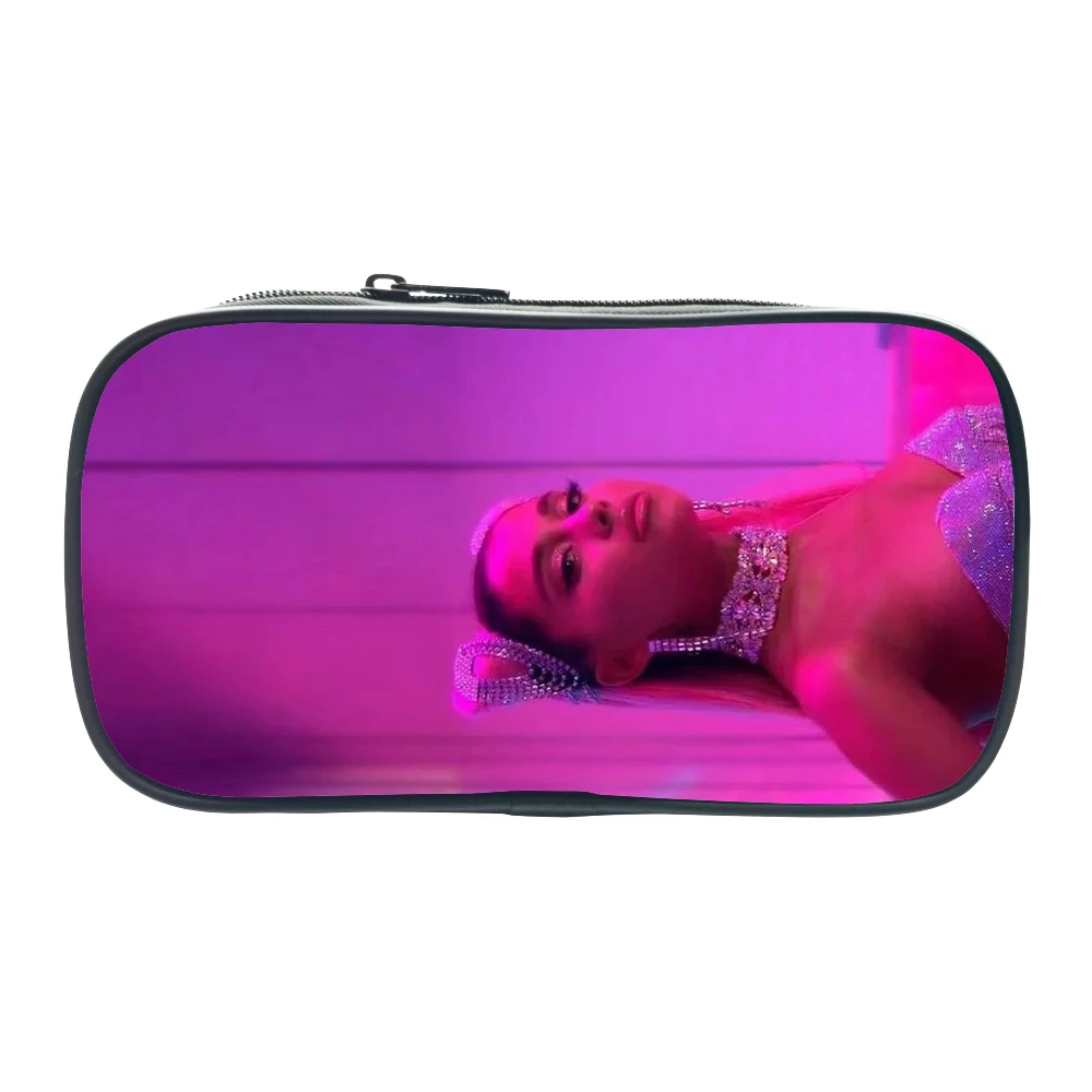 Детский чехол-карандаш Ariana Grande, 7 колец, маленькая сумка-тоут, косметичка для мальчиков и девочек, канцелярские сумки для хранения, школьные принадлежности, косметичка - Цвет: 111--JX-Ariana 17