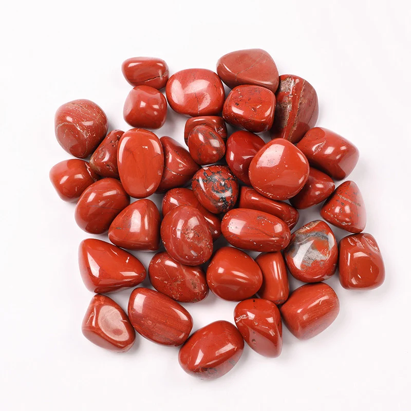100g Red Jasper Natural Stone Polished Gemstones Healing Red Stones for Aquarium Home Decoration Accessory