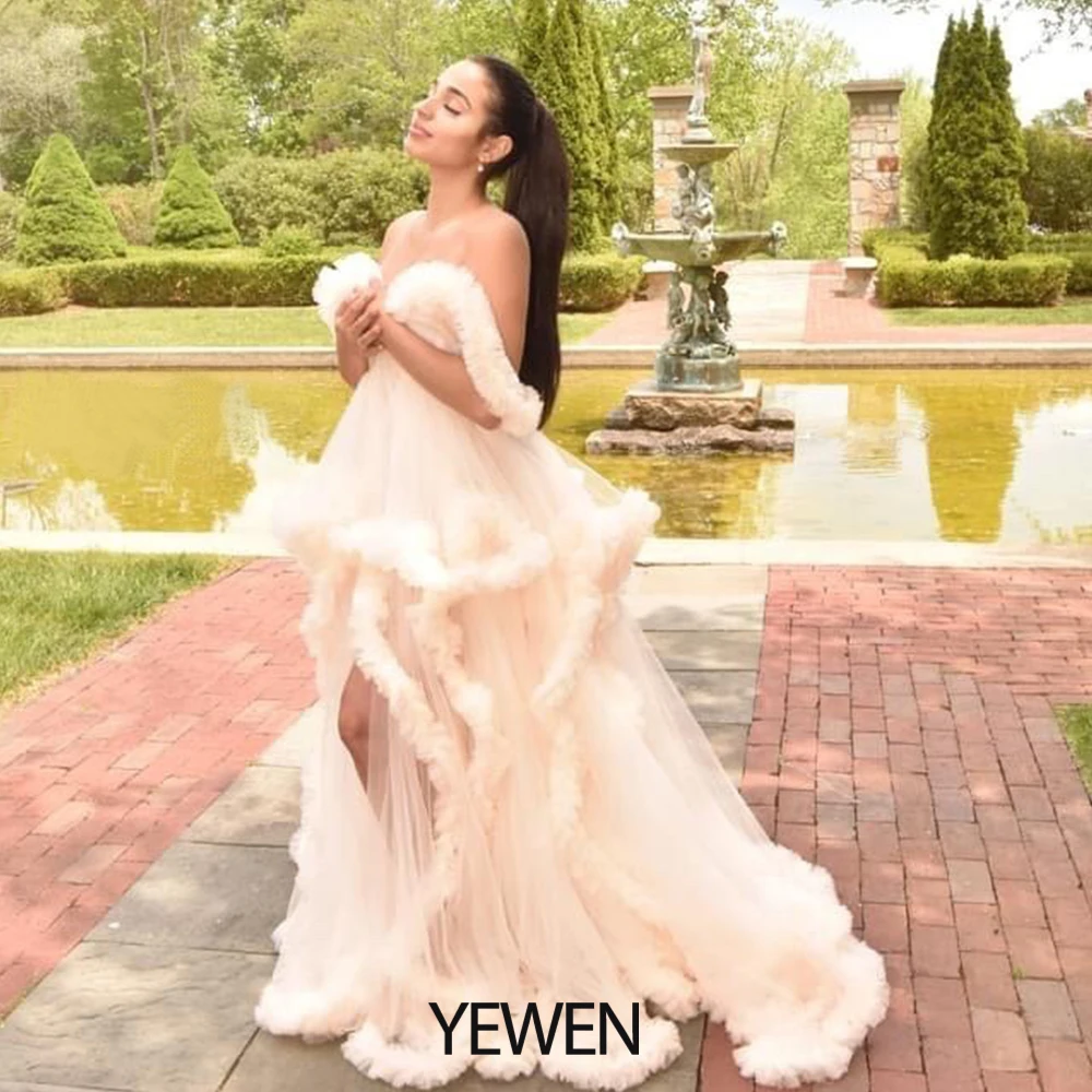 Custom Colors V neck Photography Dress Ivory Ruffles Wedding Dress Long 2020 Bridal Gowns Plus Size