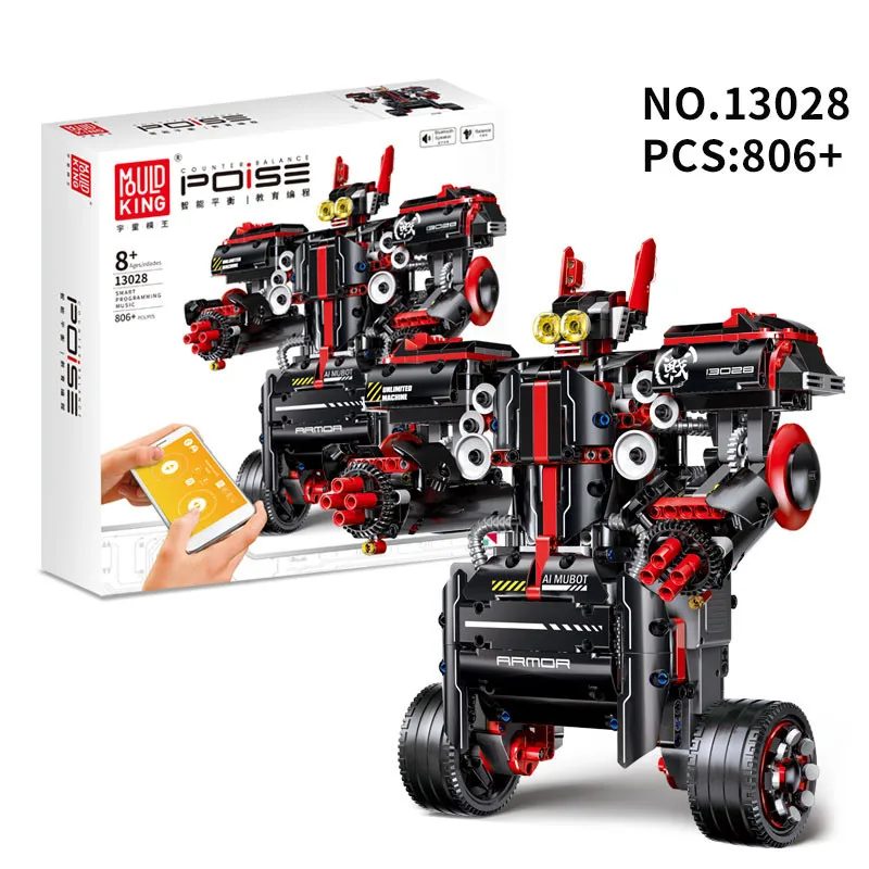 

Kid Toys Mould King Technic Block RC Robot Balance Programming Intelligent Idea Programme Robot Assembled Blocks Toys Kids Gifts