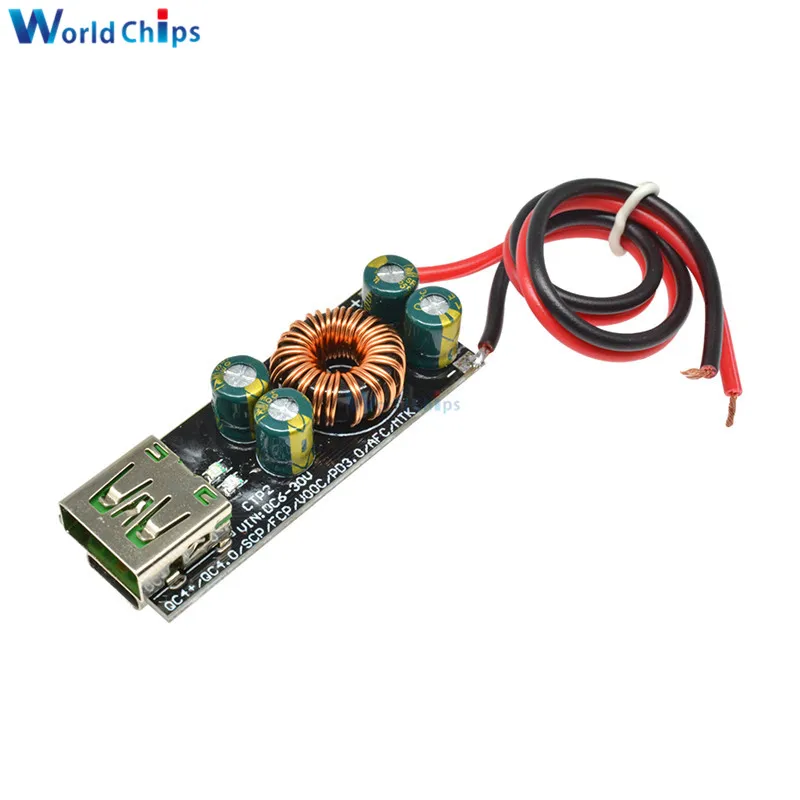 

QC4.0 QC3.0 6 -35V Step Down Buck Boost Module Mobile Phone USB Type-C Quick Charge Adapter for Huawei SCP/FCP Apple PD Qualcomm