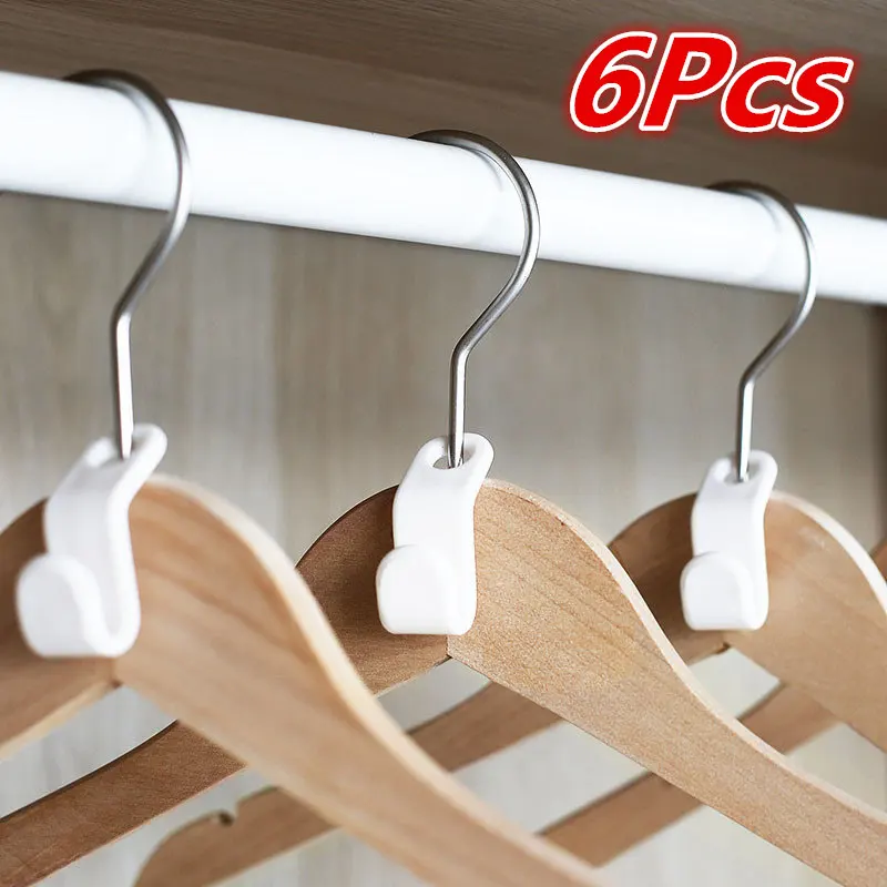 

6 Pcs Mini Clothes Coat Hanger Baby Hangers Plastic Home Easy Hook Closet Organizer Storage Rack Holder Hook Clothes Hanger