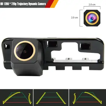 

HD 1280x720p Golden Camera Rear View Backup Camera Trajectory Dynamic Parking Line for Honda CIVIC 2008 2009