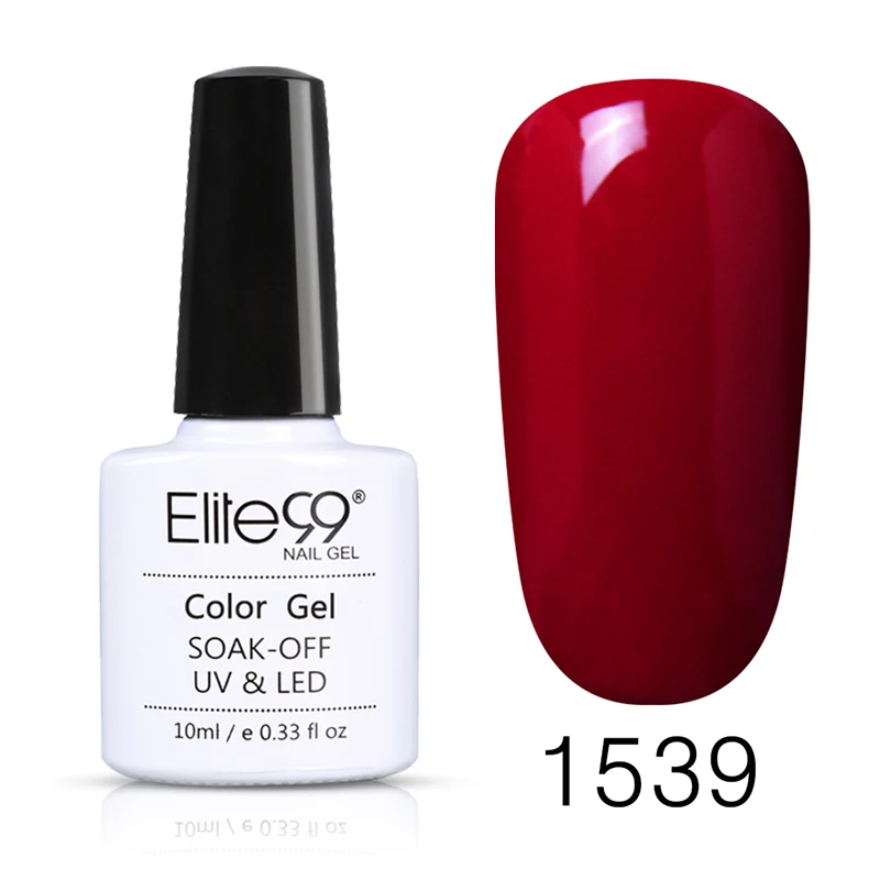 Elite99 Soak Off 10ml Pure Color UV Gel Nail Polish Vernis Semi Permanent Nail UV Polish Hybrid Varnish Nail Art Manicure Nails - Цвет: P-G1539