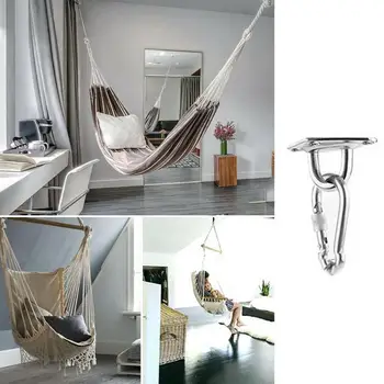 

Stainless Steel Fan Hook Hammock Chair Accessories Sandbag Hanging Set Hook Accessories Hammock Hardware Chair Swing