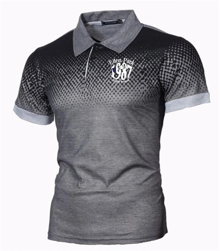 Mens פולו חולצה 2020 חדש קיץ עדן פרק קצר שרוול תורו מעל צווארון Slim חולצות מקרית לנשימה שינוי צבע עסקים חולצה