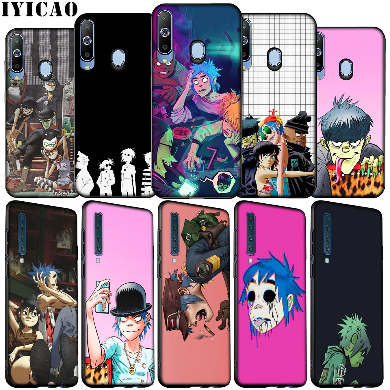 IYICAO Gorillaz plastic beach Soft Silicone Case for Samsung Galaxy A70 A50 A60 A40 A30 A20 A10 M10 M20 M30 M40 A20E Phone Cover | Мобильные