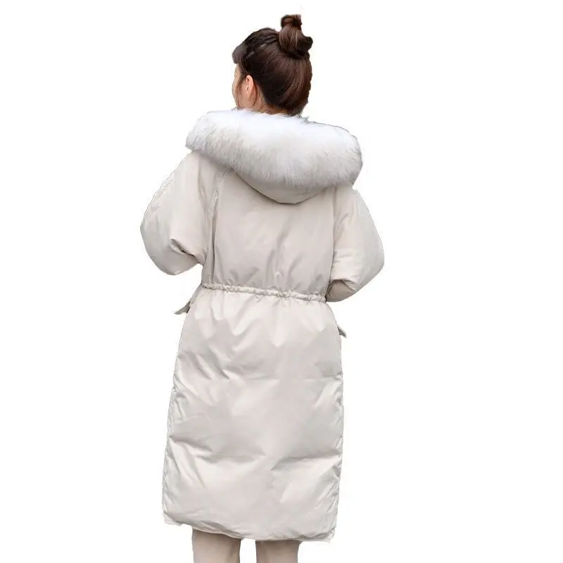 Goedkoop 2019 Nieuwe Oversized Jassen Dikke Winter Jas Vrouwen Hooded Bontkraag Katoenen Jas Lange Jas Vrouwelijke Parka Jassen