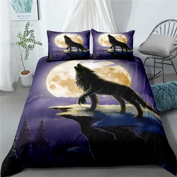 

Single bed youth duvet cover animal pattern quilt cover bedding adult bedspread 140x210cm