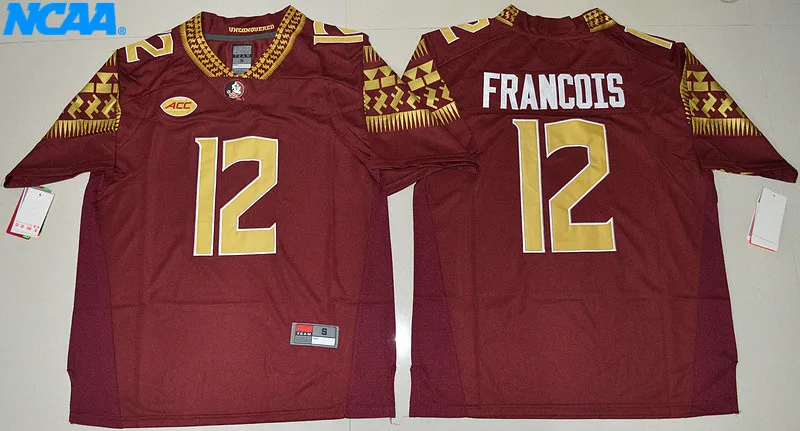 Новое поступление, высокое качество, Deondre Francois#12, футболка, спортивные майки, S-XXXL