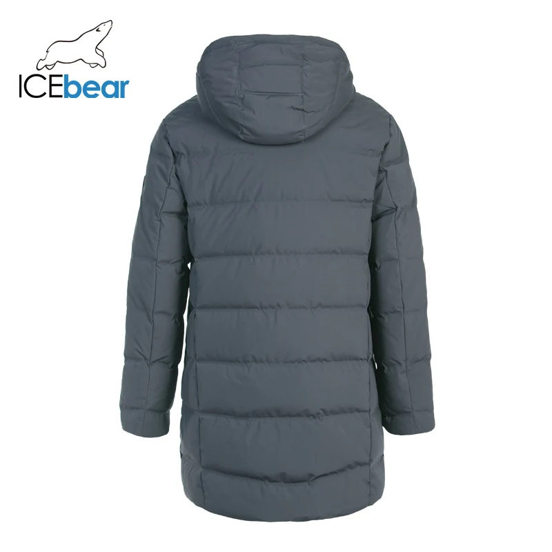 ICEbear брендовый мужской пуховик Повседневная модная зимняя куртка для мужчин пальто с капюшоном брендовая мужская одежда YT8117140