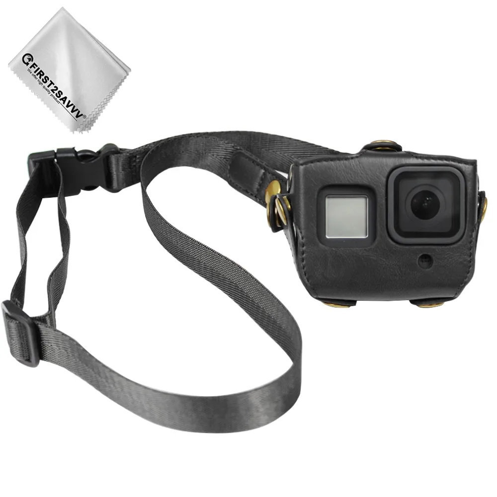 PU защитный чехол для камеры с плечевым ремнем для Gopro Hero 8