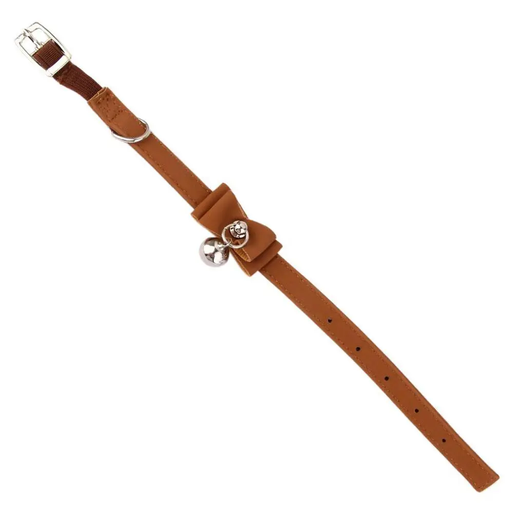 TPFOCUS ошейник для домашних животных Стильный Милый Колокольчик для кошки ошейник с бантом чокер товары для домашних животных Высокое качество PU колокольчик
