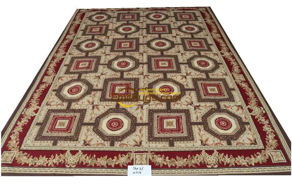 Шерсть французский Обюссон ковер RU 305 см X 427 см(10X14) YM36gc156aubyg6