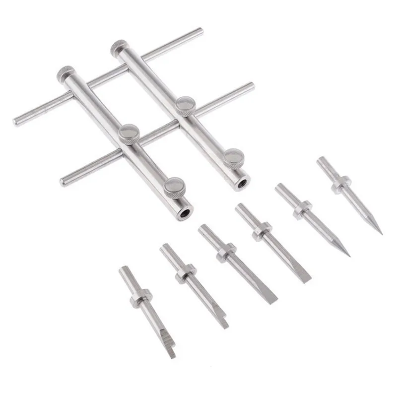 Lens Spanner Wrench Repair Open Tool Ring Remover Stainless Steel with Three Set Driver for DSLR Camera Repair Screwdriver