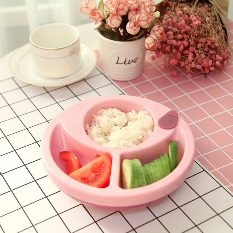anti-fall bowl+Spoon Fork set Baby insulation bowl Anti-slip suction Feeding bowl Learning Dishes children  tableware bowl