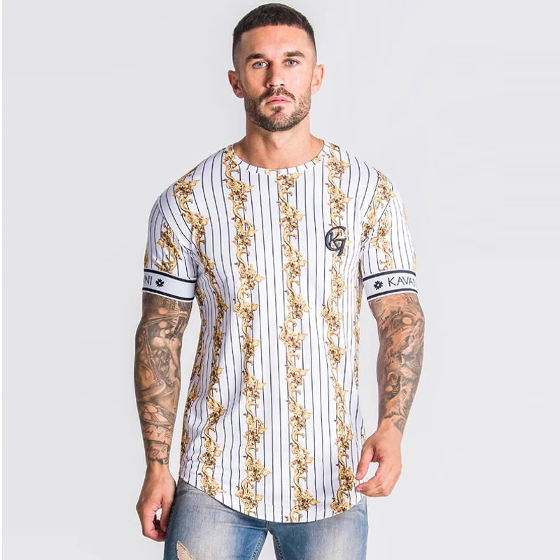 

2020 New Mens Summer Sporting Running T-Shirt Streetwear Bodybuilding Shirts Men Short Sleeves Slim Silk Tees Gyms Clothes