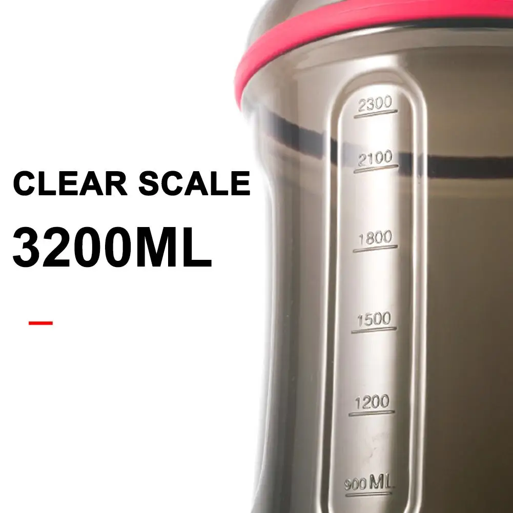 3.2L открытый большой объем для воды бутылки Водонепроницаемый велосипед многоразовая бутылка для воды BPA-бесплатно для фитнеса тренажерный зал упражнения кемпинг