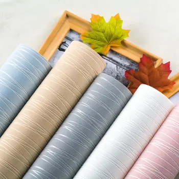 

Solid color Vertical Stripe Non Woven 3D wallpaper,High Quality modern wall paper for bedroom living room home decoration Sale